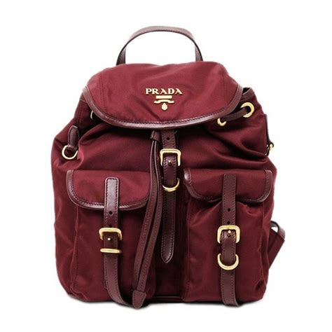 prada backpack burgundy